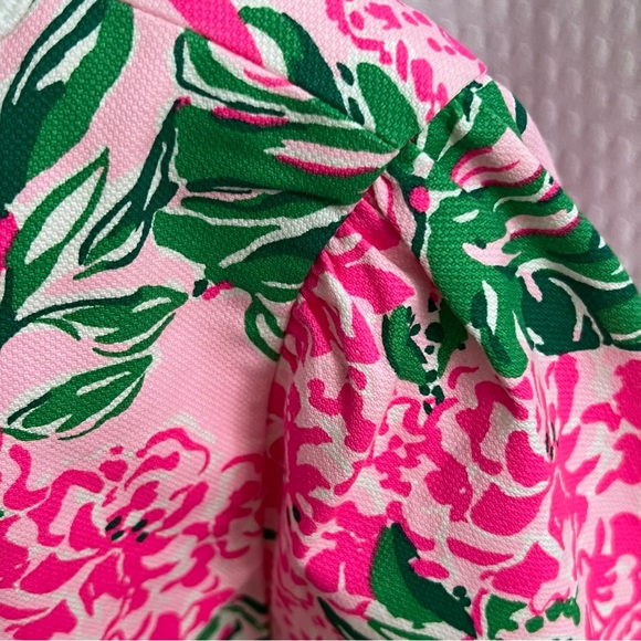 LILLY PULITZER Mila Short Sleeve Stretch Shift Dress Conch Shell Pink 6 - Picture 8 of 12